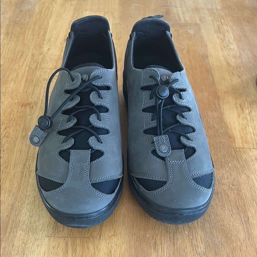 Gray and Black Casual Sneakers